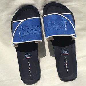 NEW Tommy Hilfiger Slides Sandals Blue